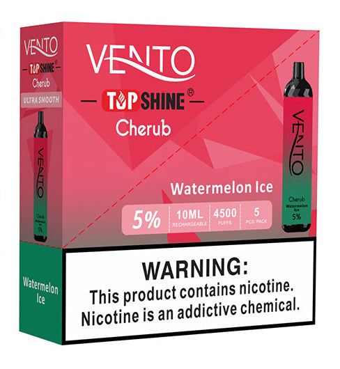 4500 puff vento cherub watermelon ice 5pack